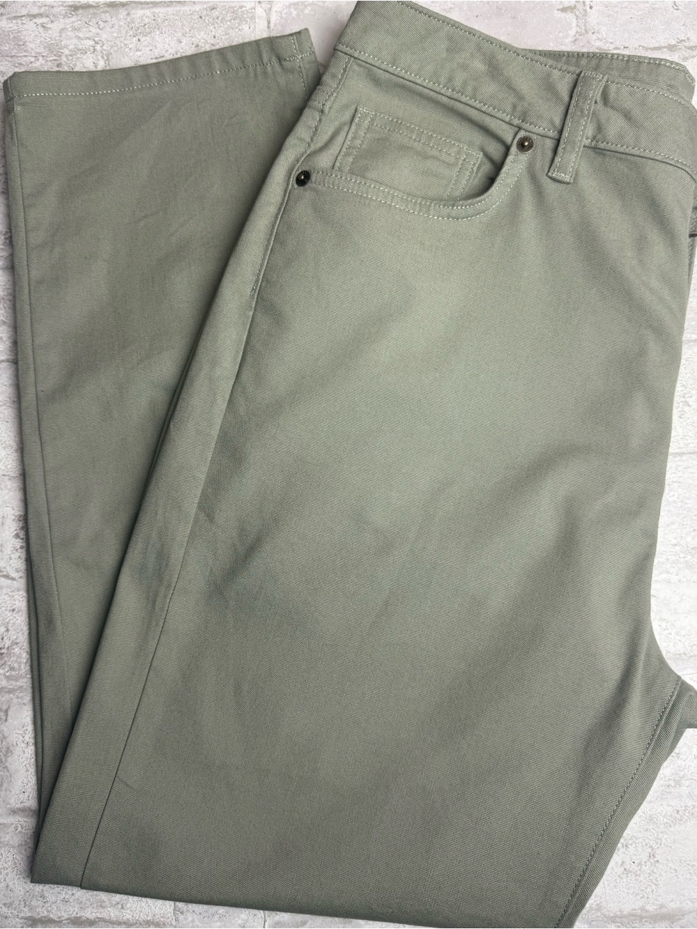 Patagonia Light Green Jeans Canvas Women’s 10 EUC  Heavyweight 😍